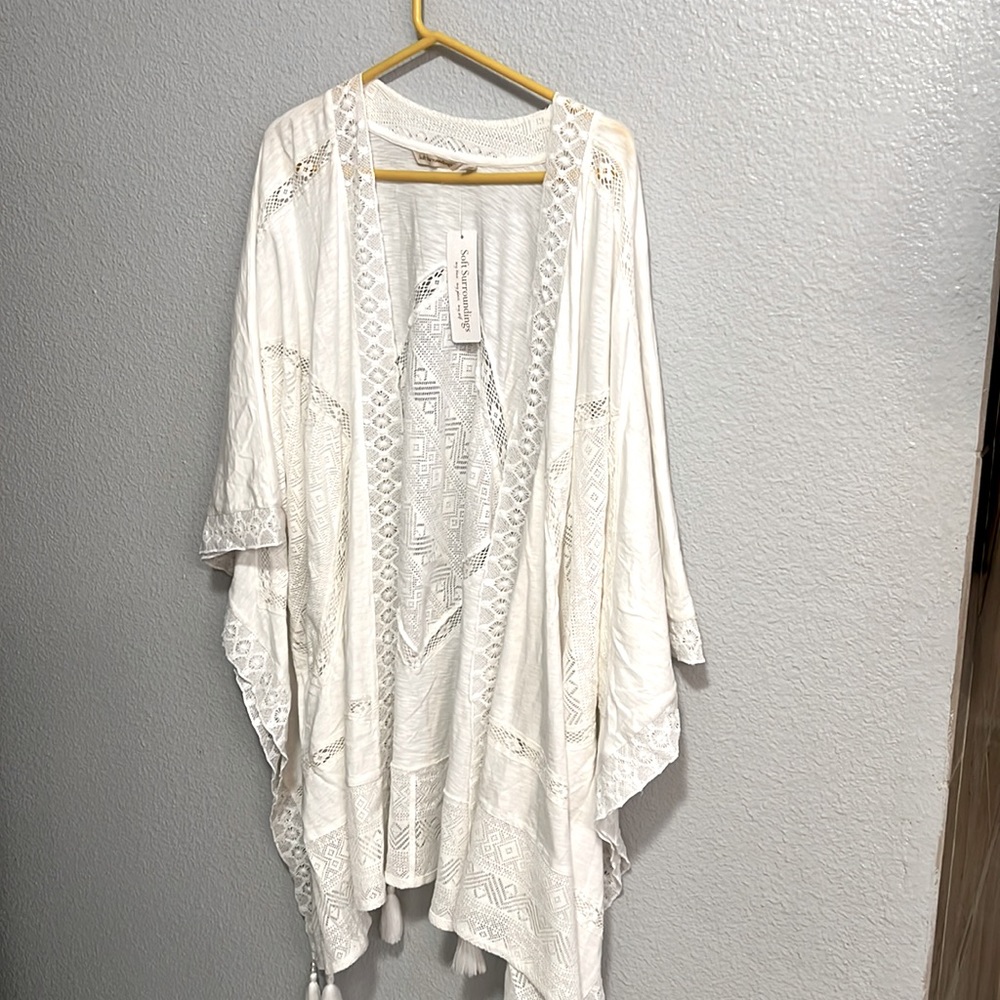 White Caftan/Swim Cover up